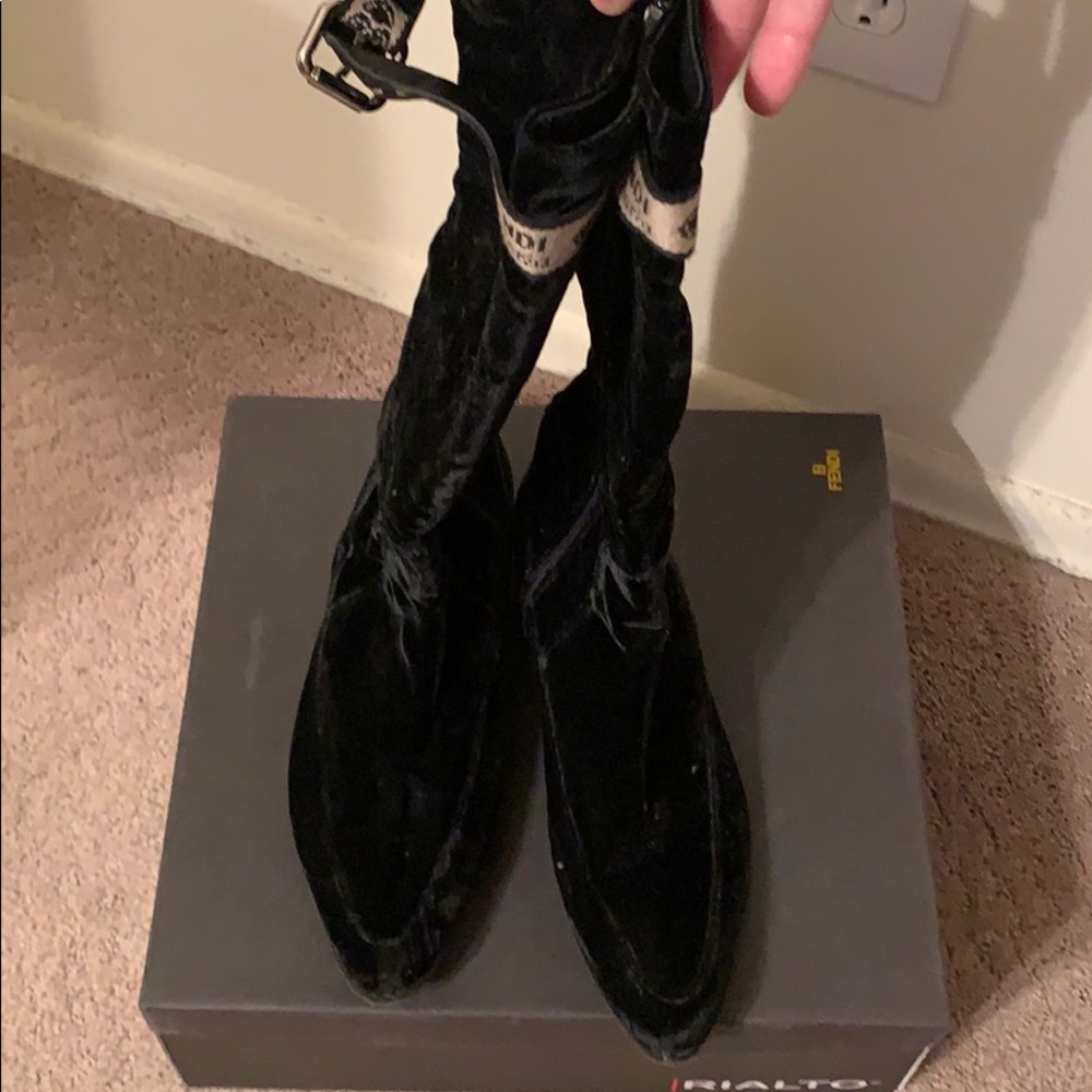 Woman’s Fendi Velvet Suede Boot